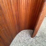 Paravent Baumann bois autoportant vague pliable vintage 1950