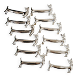 Set of 6 cat knife holders