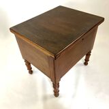 Wooden entrance chest stool