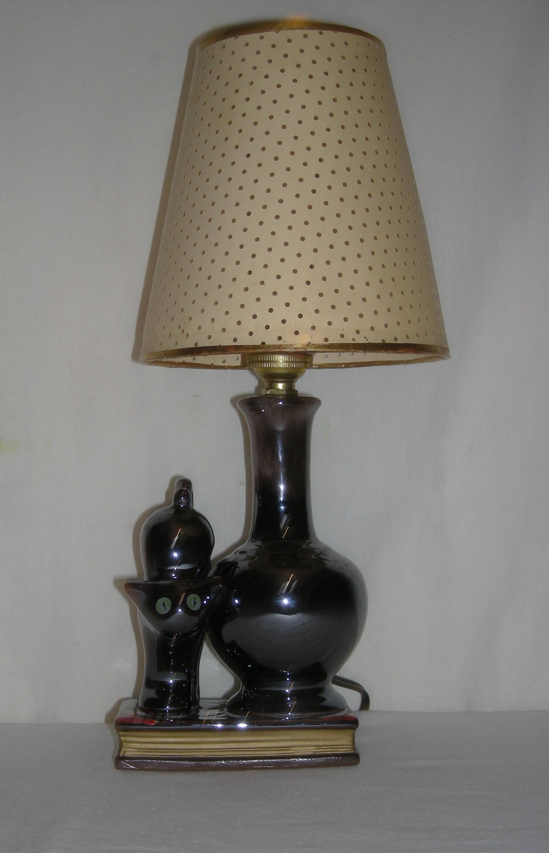 60s cat lamp