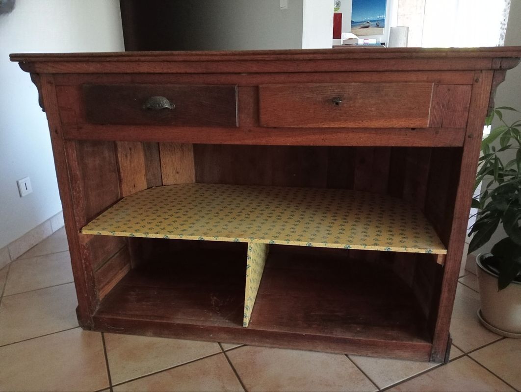 Old shop counter