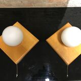 Pair wall lamps