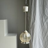 Suspension vintage en verre soufflé