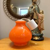 Opaline orange pendant light, 1970s