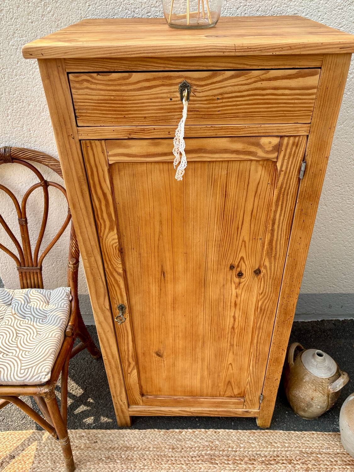 Parisian sideboard in raw wood