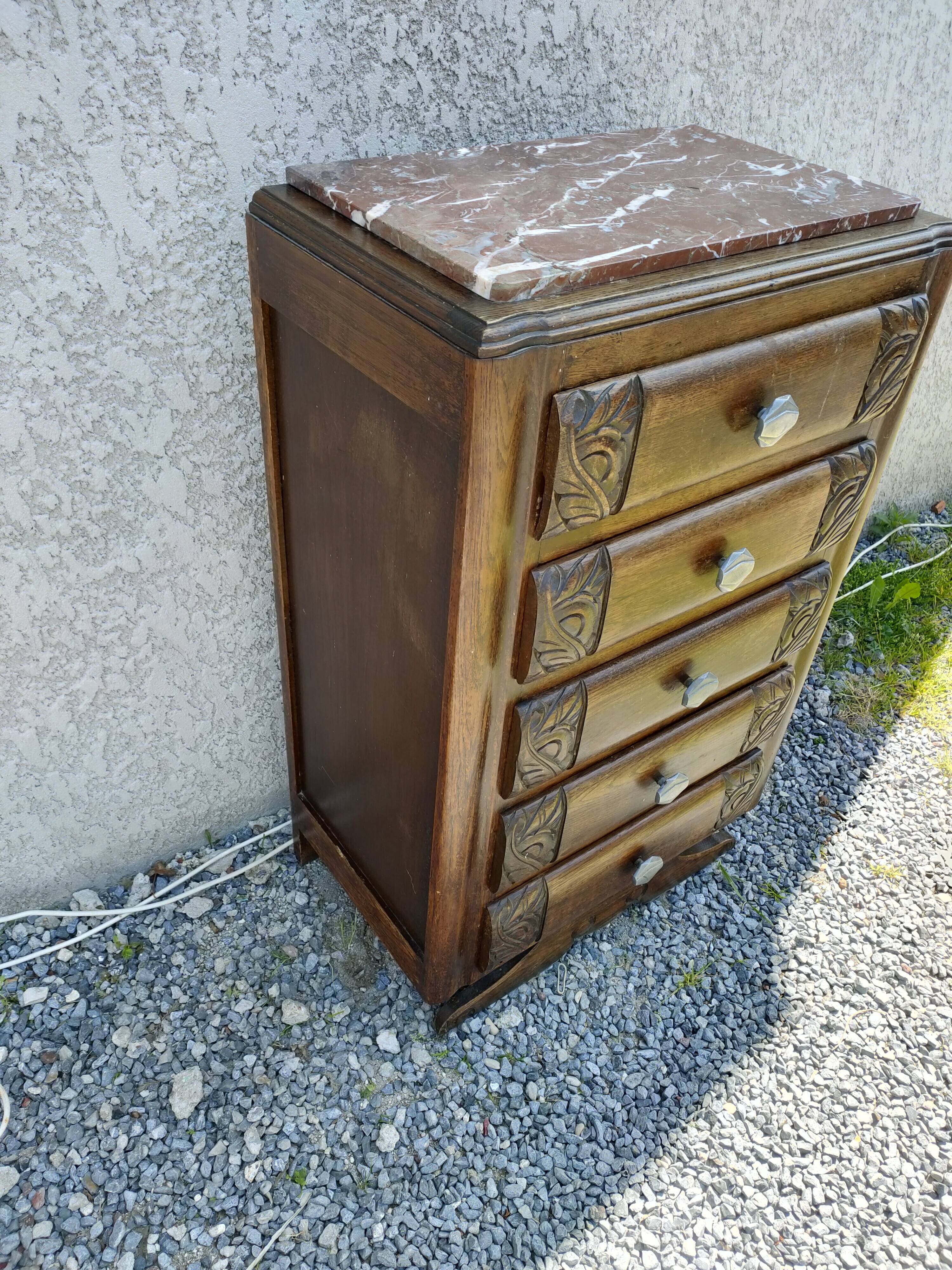 Chifonnier chest of drawers from the years 50