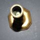 Antique octagonal candlestick in Regency bronze from the 19th century.