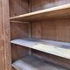Large workshop wardrobe in pitch pine - Early 20th century