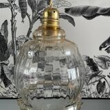 Vintage amber glass chandelier