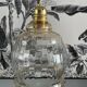 Vintage amber glass chandelier