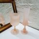 Vase opaline rose poudré