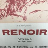 Exhibition poster 1974 Renoir Hotel Bristol