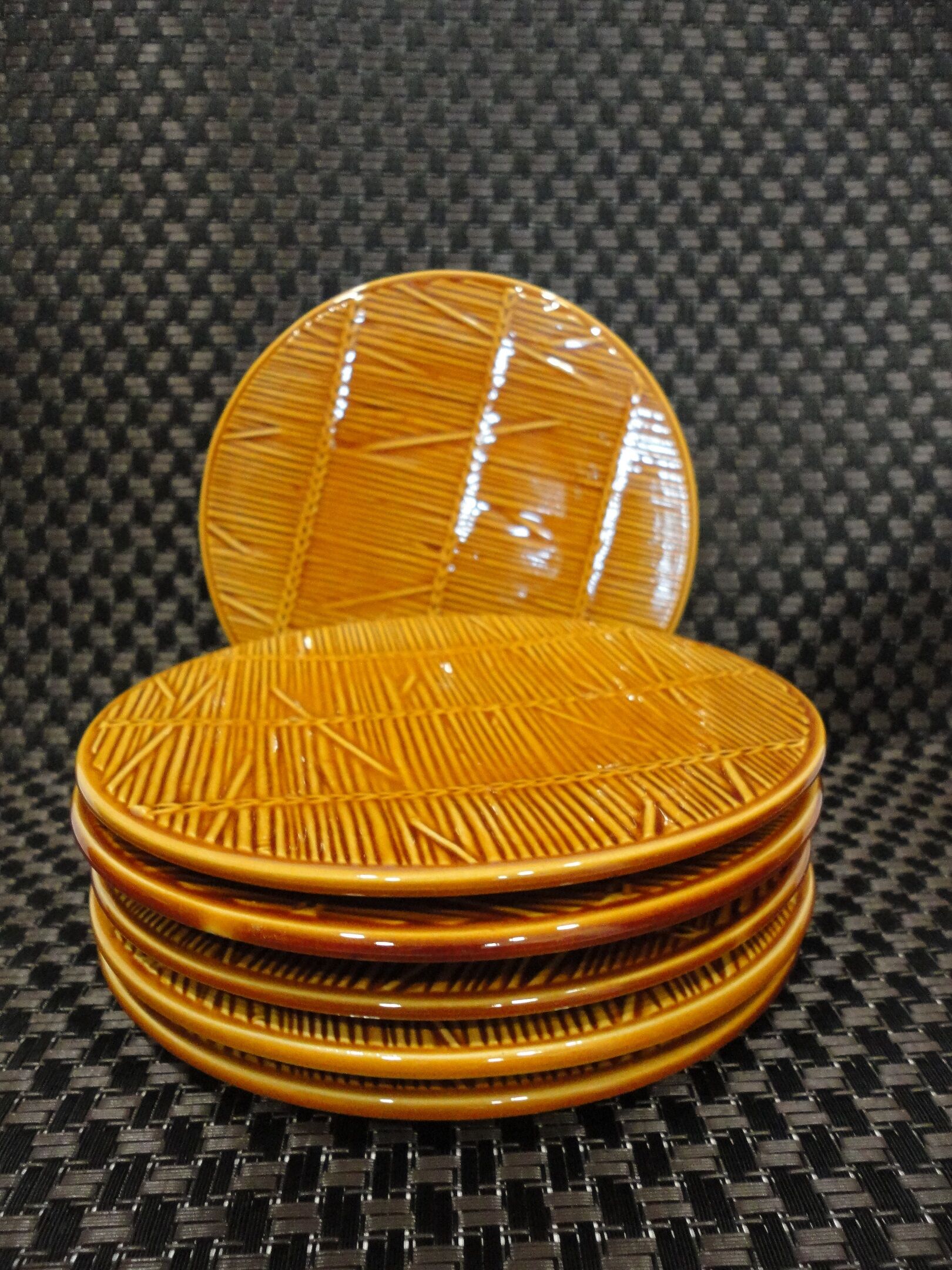 Service of 6 plate faience of Gien