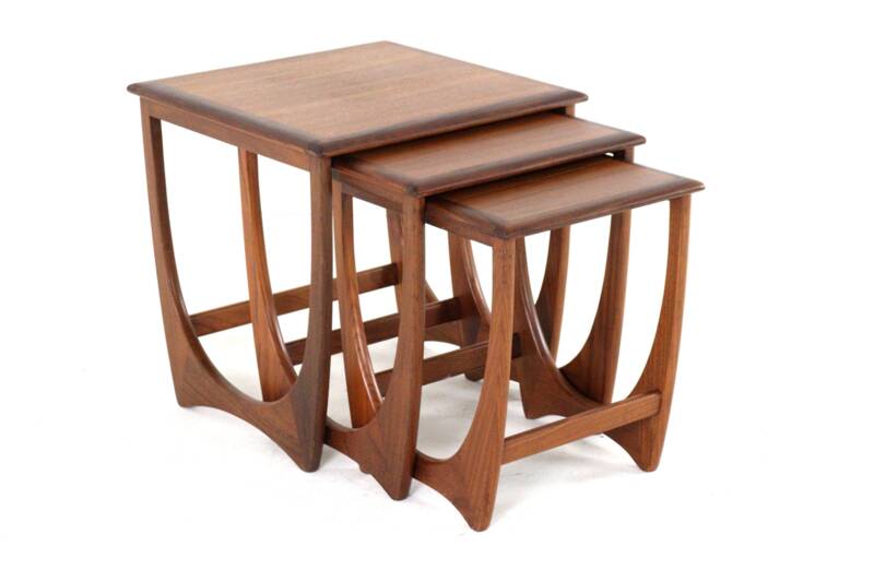 G-Plan Fresco nesting tables 'Dogmersfield' - teak mid century modern