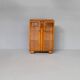 Art Deco burl walnut and glass cabinet