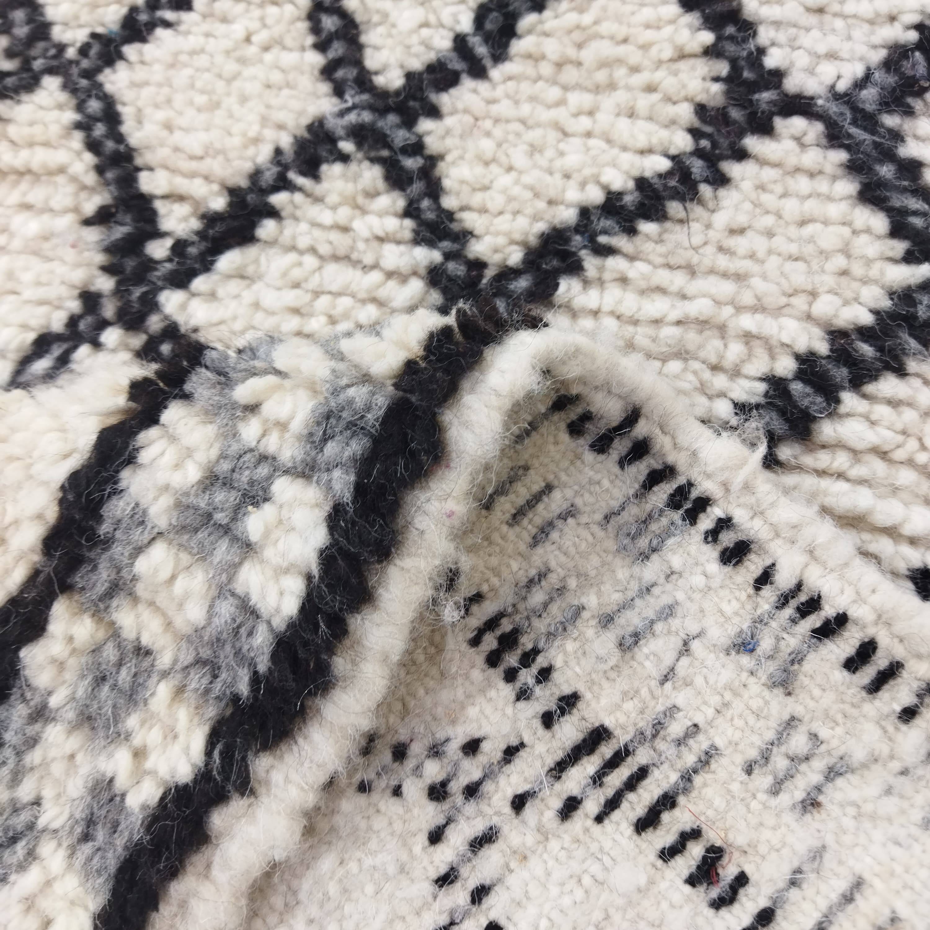 Handmade Berber wool mrirt rug 145 X 65 CM