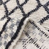 Handmade Berber wool mrirt rug 145 X 65 CM