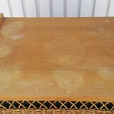 Dresser in oak and wicker