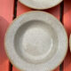 6 Hollow sandstone plates speckled Tulowice mid century XXe