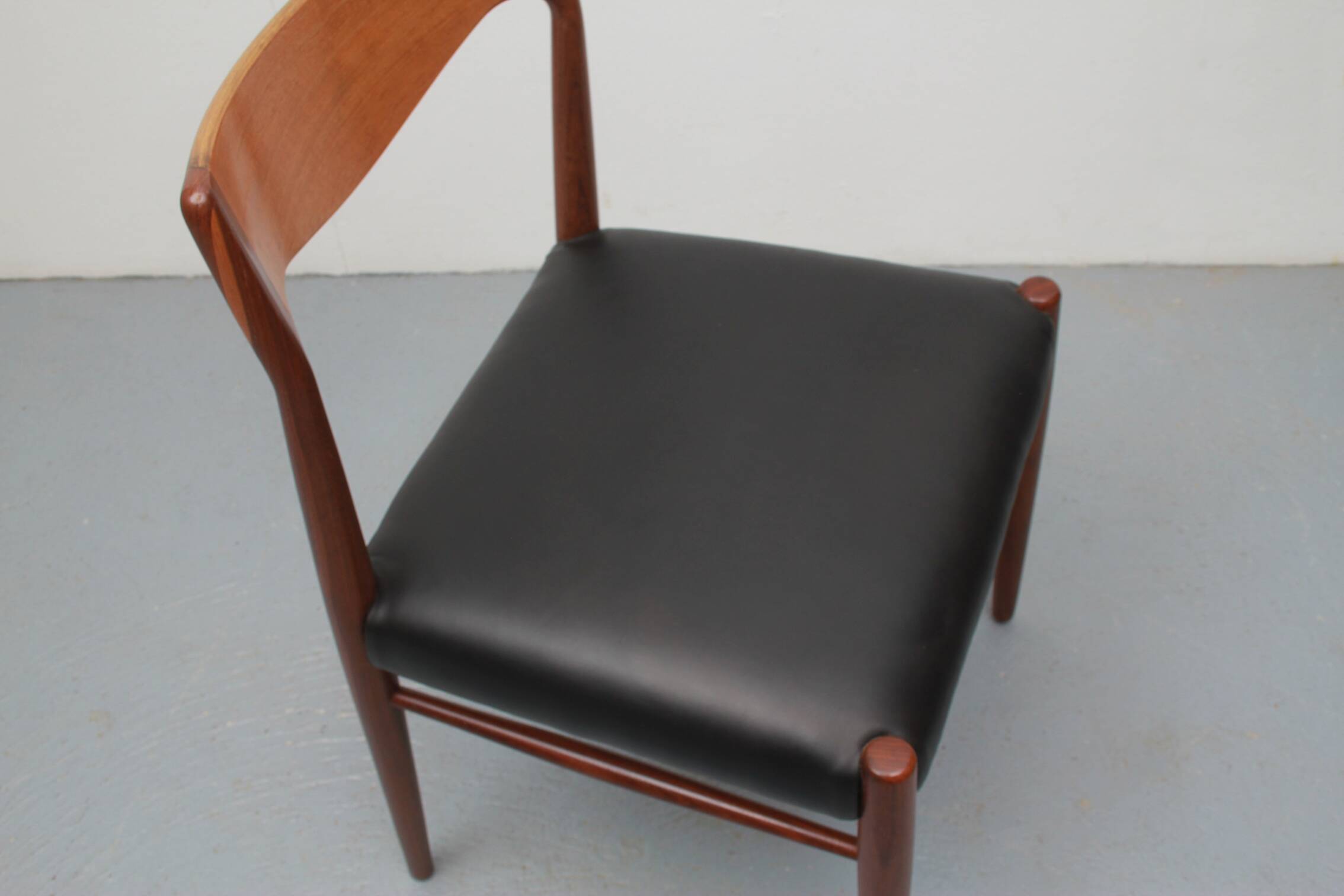 1960s diningchair in teak and leather