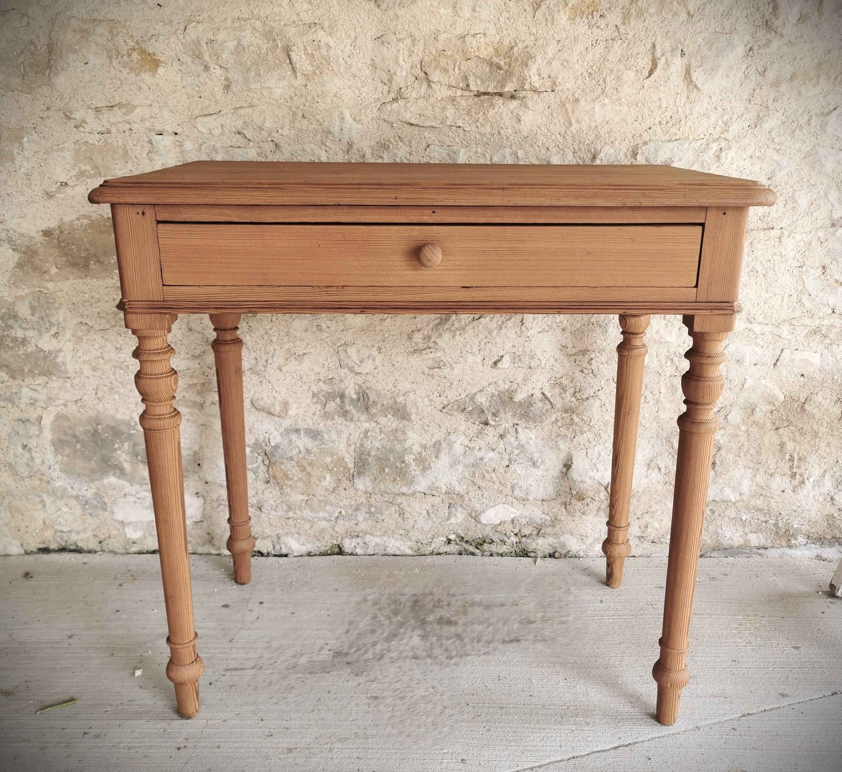 Louis Philippe style pitch pine side table
