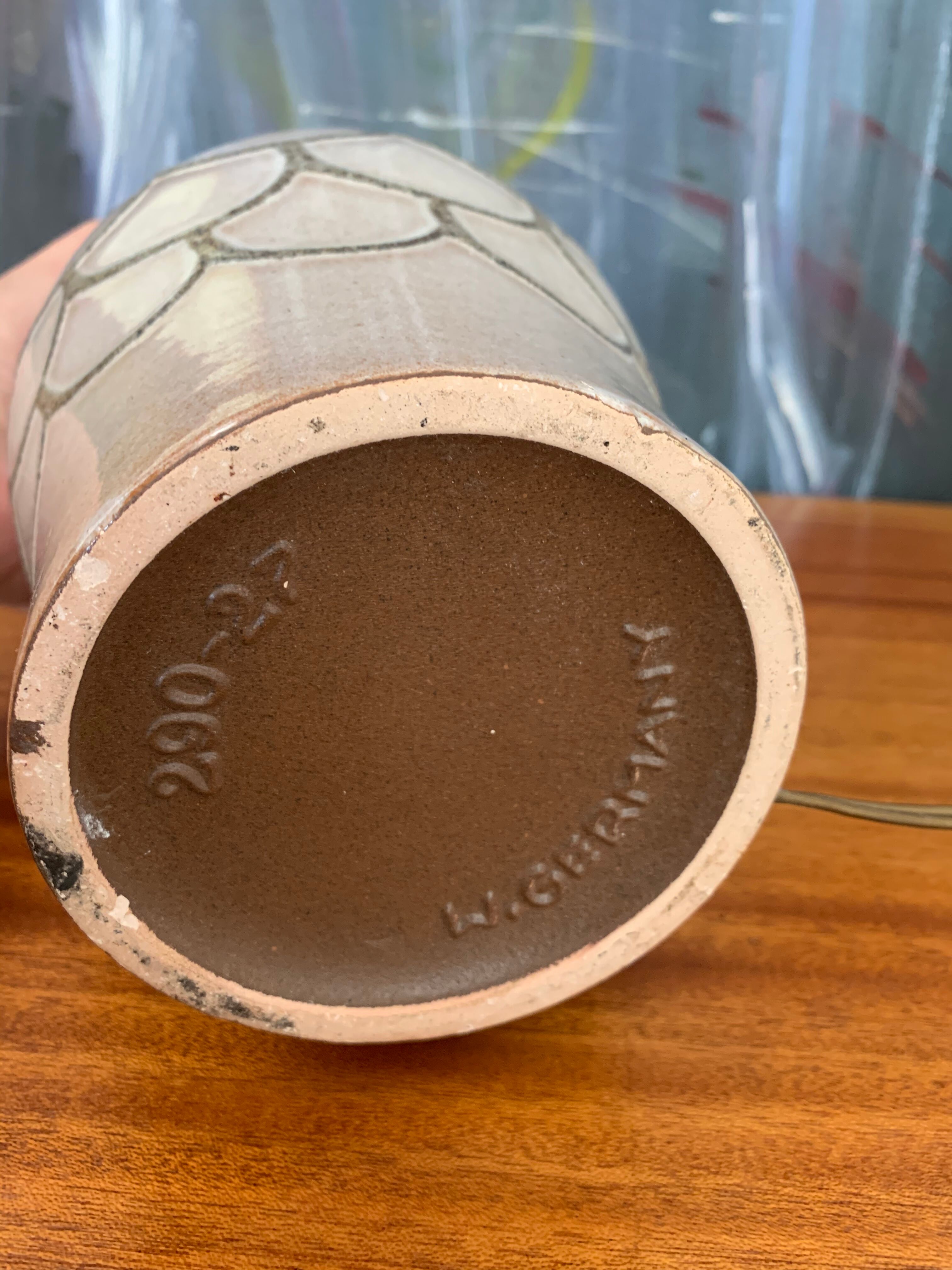 Vintage ceramic lamp foot