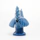 Vintage Italian Blue Ceramic Rooster, Behrend 1960s
