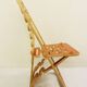 Gregg Fleishman Prototype European cutout plywood "Lumbarest" or Puzzle chair, from the 1970s