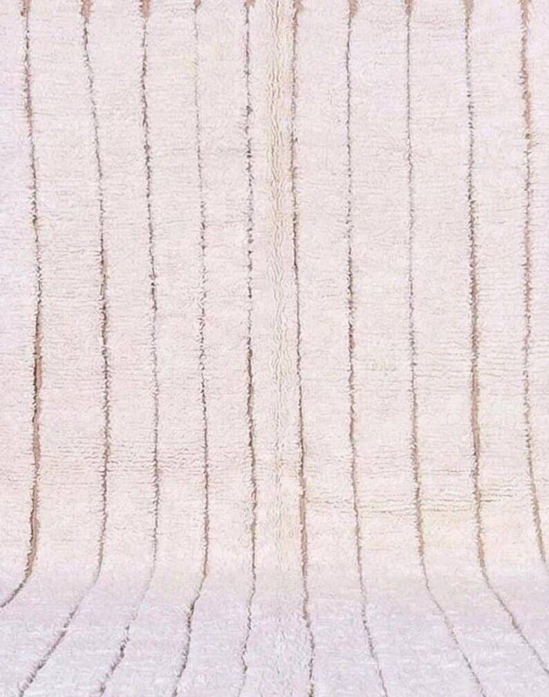 Grand tapis berbère fait main traditionnelle artisanale taille 3/4 m