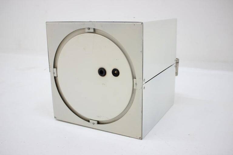 Rare Industrial Lamp by Arch. Ladislav Vrátník for Gallery Mánes, 1970s