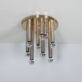 Brass wall and ceiling lamp model 2165 by S.A. Boulanger, 1970s