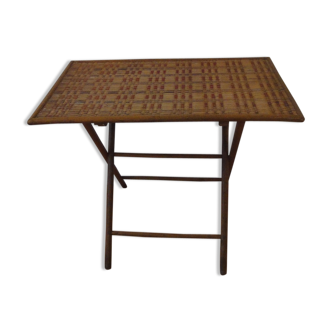 wooden folding table