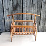Old bamboo magazine rack
