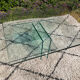 Low table design in tempered glass