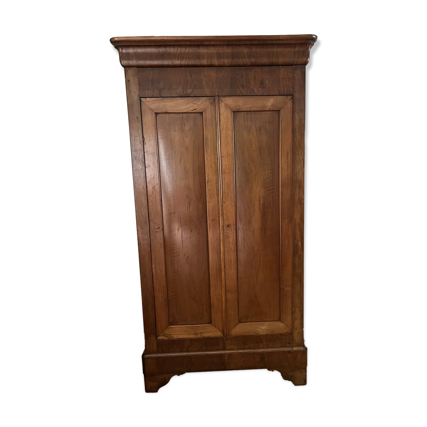 Antique cherry wood wardrobe, Louis Philippe style, 2 doors