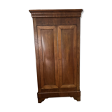 Armoire ancienne en merisier, style Louis Philippe, 2 portes