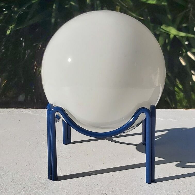 Lamp design metal and 70s glass