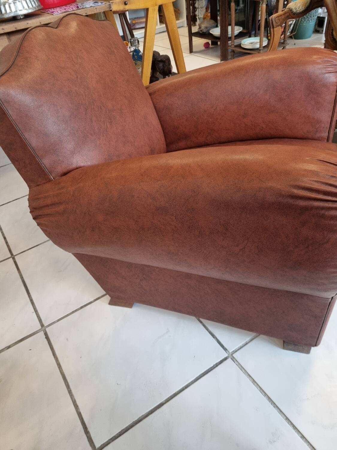 Vintage moustache club chair