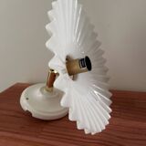 Opaline serrated wall light