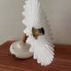 Opaline serrated wall light