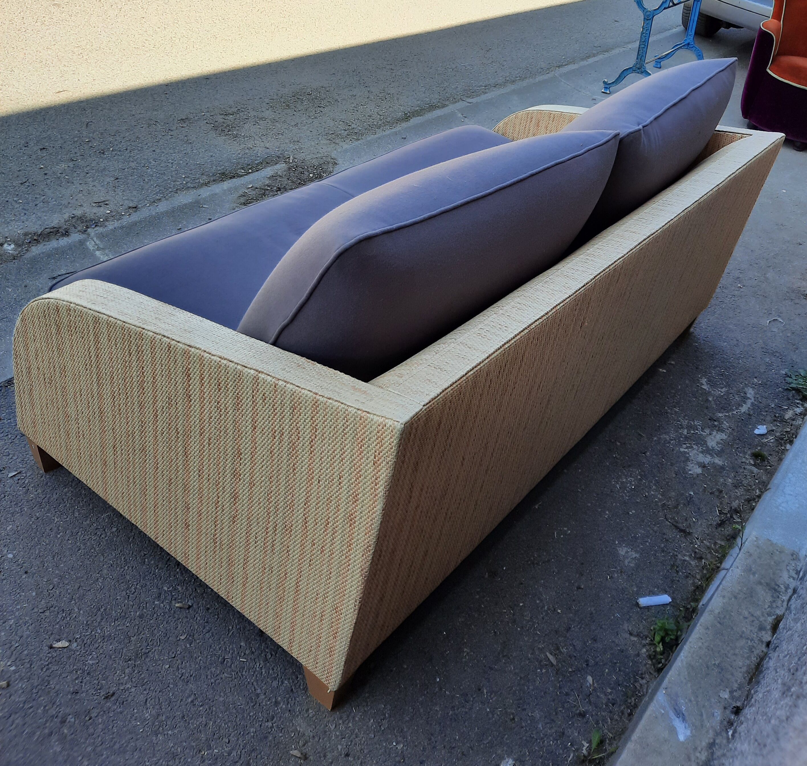 Yamakado hiroyuki sofa in woven wicker