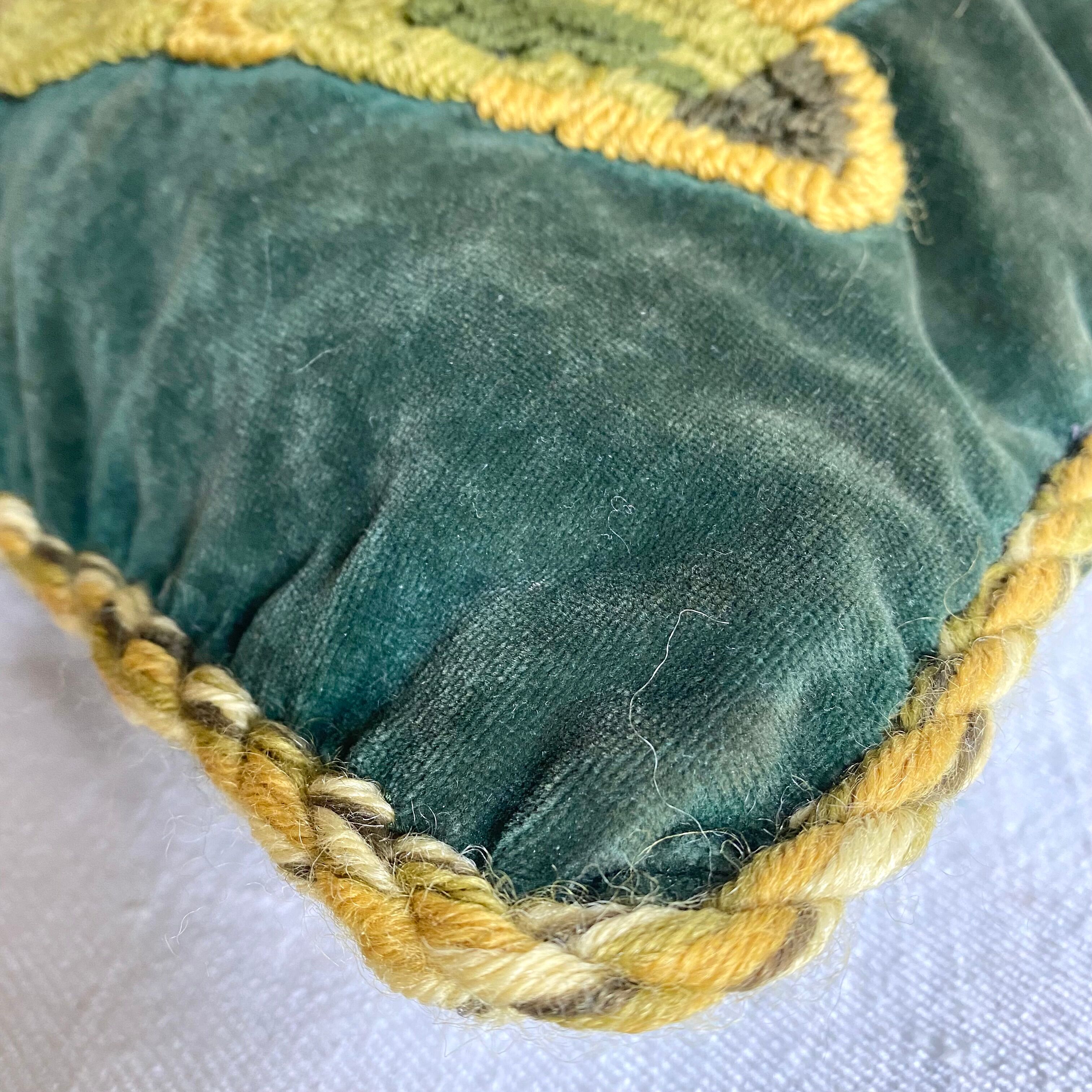 Coussin vintage en velour