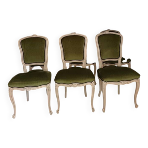 6 chaises louis xv