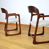 Set of 2 Armchairs Baumann Sled 1960