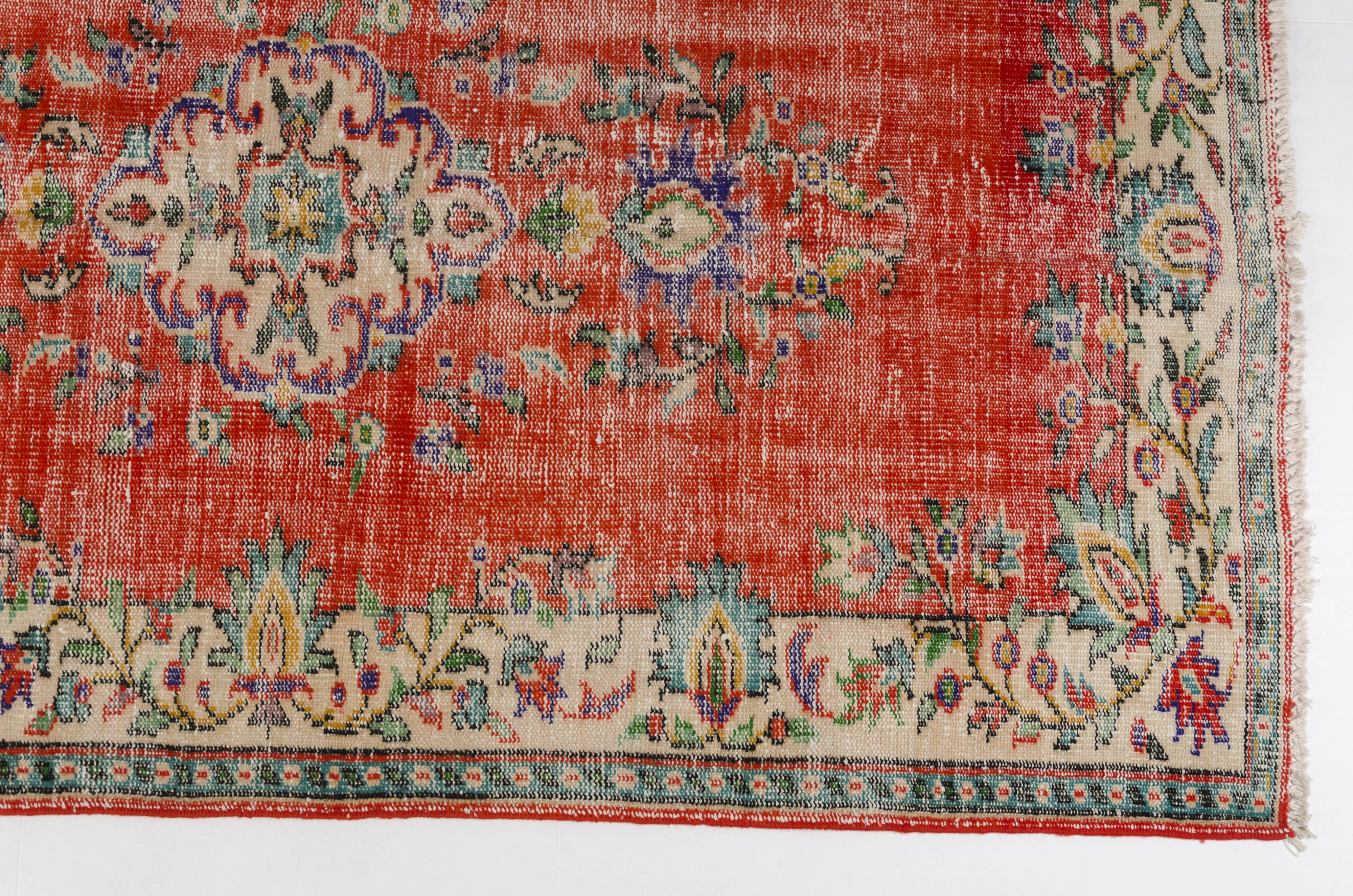 Oushak Turkish Anatolian Vintage Rug sku 2008