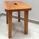 Solid elm stool