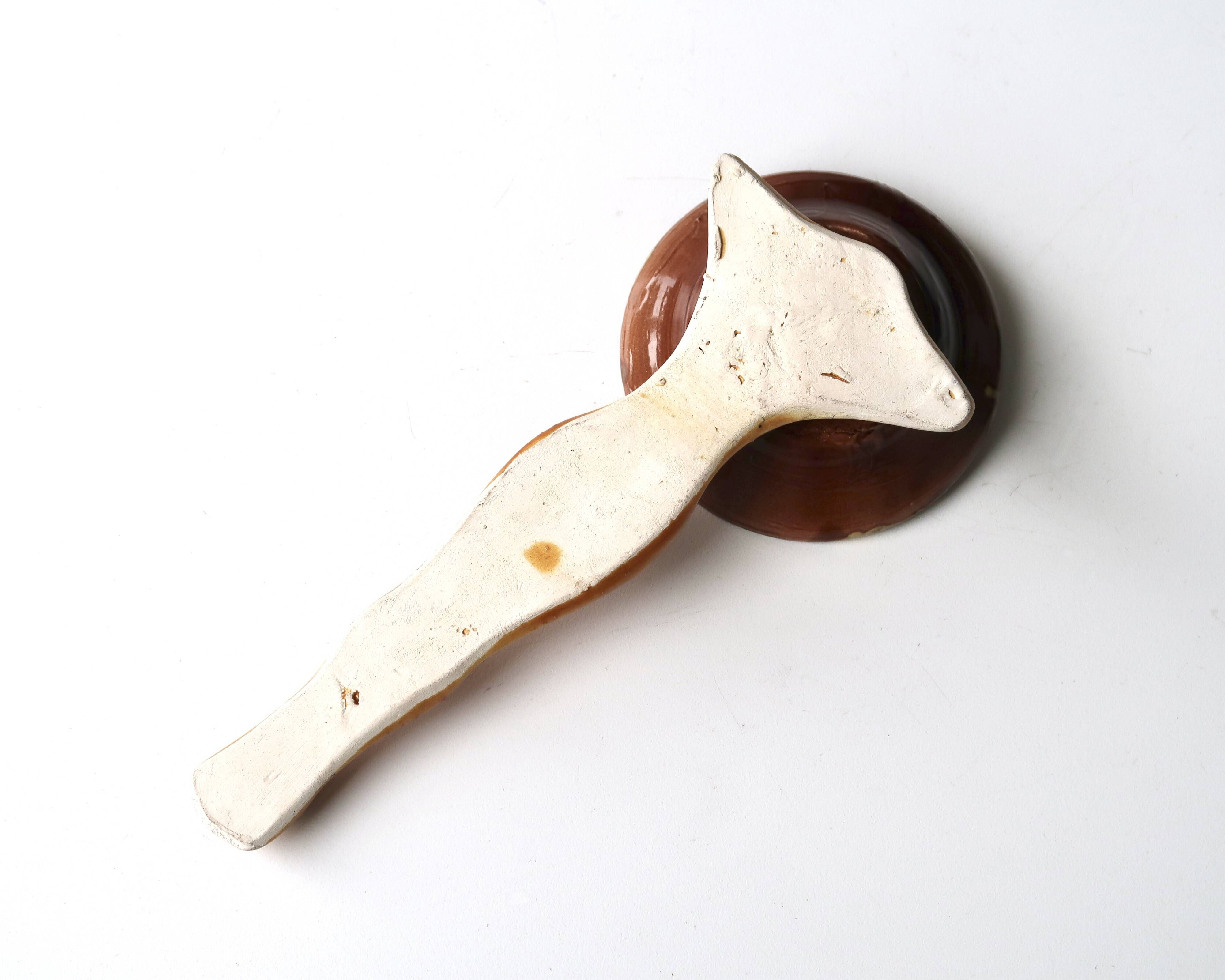 Ceramic ashtray, Pin-up under a sombrero, Vallauris 1970s