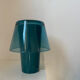 Blue glass table lamp