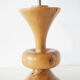 Large vintage turned wooden lamp