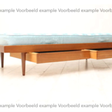 Teak daybed 1960s minimalist design with drawers